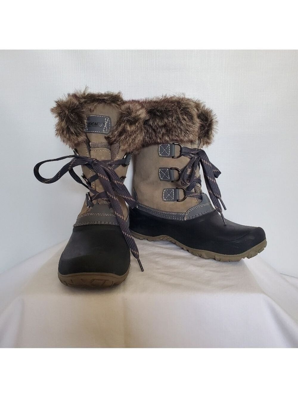 KHOMBU 'SLOPE' BOOTS RAIN SNOW WINTER WATERPROOF WOMENS (8) - Picture 2 of 14